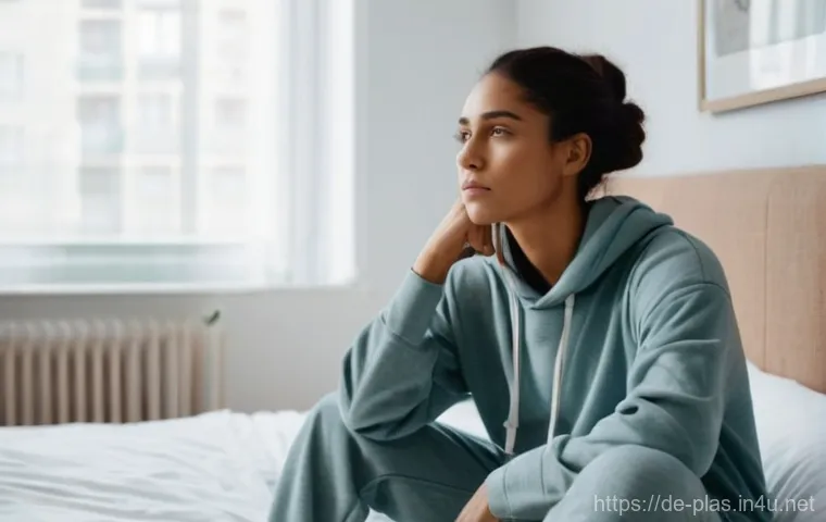 성형외과 부작용 사례 - **Prompt 1: Lingering Discomfort and Unforeseen Healing**
    An adult woman, approximately 30-35 ye...