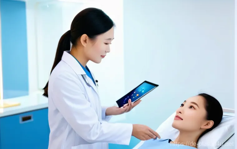 중국 성형외과 병원 - **Prompt 1: "Modern Aesthetic Clinic Consultation"**
    "A clean, brightly lit, and minimalist aest...