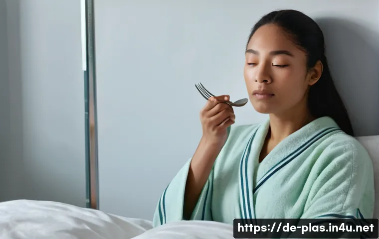 눈밑 지방 제거 시술 - **Prompt 1: Morning Fatigue and Gentle Self-Care**
    "A photorealistic portrait of an adult (gende...